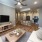 Two bedroom apartment living area at Novus Westshore (B2 floor plan)