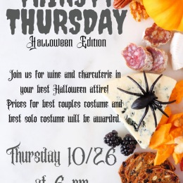 Next Thursday 10/26 🗓️ we are hosting out Thirsty Thursday Halloween Edition 🎃 in the Haunted Demo Kitchen. Join us for complimentary wine 🍷 and charcuterie🧀 while we admire everyone’s Halloween costume 👻 Prizes for best couples costume and best solo costume will be awarded 🏆 Instagram post from @novuswestshore on October 20, 2023 15:52:13pm