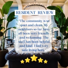 Another 5 star review from one of our newest residents! 🌟 Instagram post from @novuswestshore on November 13, 2023 15:30:21pm
